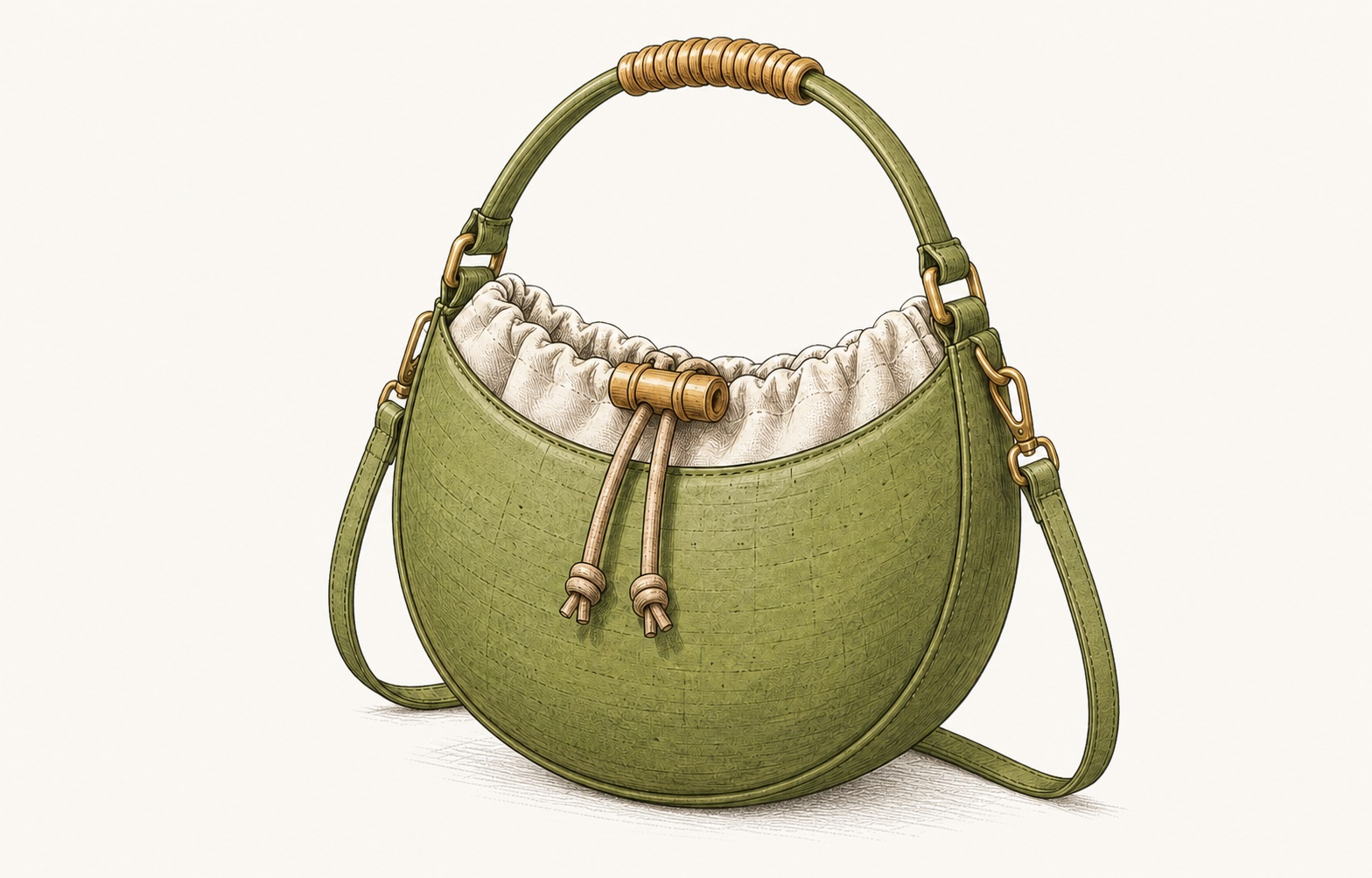 Matcha Crescent Bag
